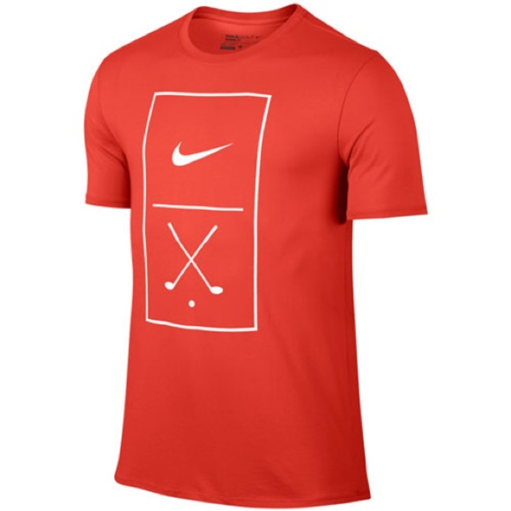 Nike Golf Modern Fit Dri-Fit Orange Tee
